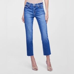 L'AGENCE Paris SADA High Rise Cropped Slim Jeans N213-5